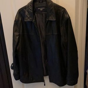 Dockers men’s leather jacket.